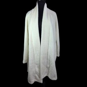 Sympli Cozy Everyday Ivory Women's Cardigan Size Med